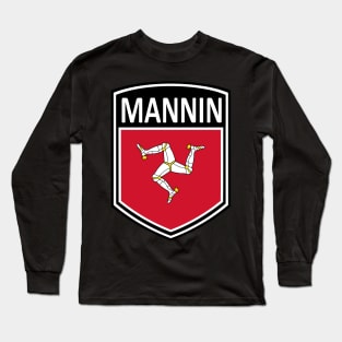 Flag Shield - Mannin Long Sleeve T-Shirt